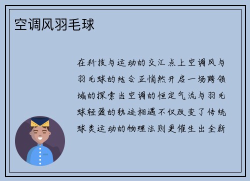 空调风羽毛球